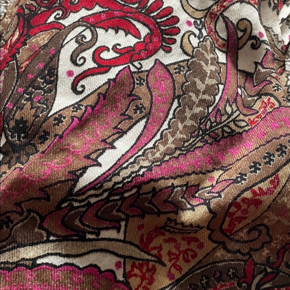 J. Jill Red and Black Paisley Scarf - Picture 3 of 5